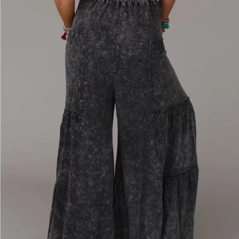 Oli & Hali Charcoal Wide Leg Pants - Picture 6 of 7